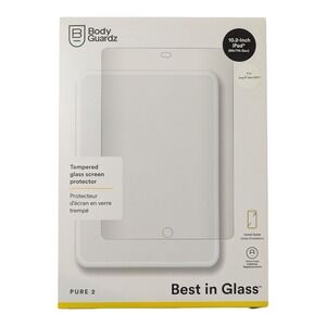 X3. BodyGuardz Pure2 Tempered Glass Screen Protector iPad 10.2 (7th/8th Gen)